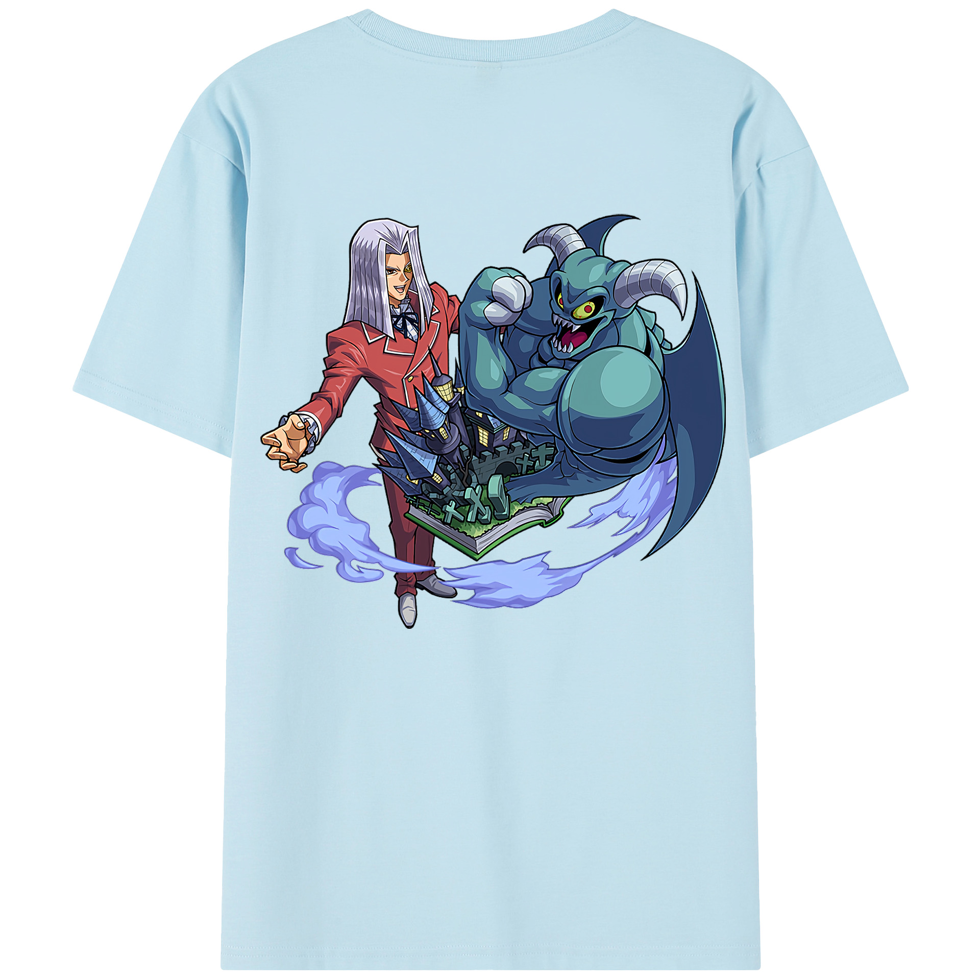 （画像用） 遊☆戯☆王 Yu-Gi-Oh! 綿100％半袖Tシャツ（背面プリント）